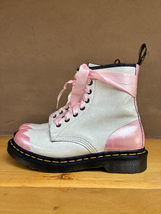 Dr. Martens Shoes - PRETTY IN PINK: Custom Metallic & Glitter Festival Docs